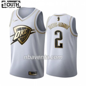 Camiseta Niños Oklahoma City Thunder Shai Gilgeous-Alexander 2 2019-20 Nike Blanco Golden Edition Swingman